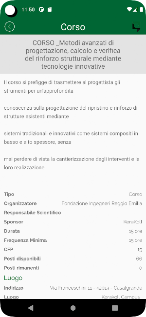 Fondazione Ing. Reggio Emilia Screenshot 0