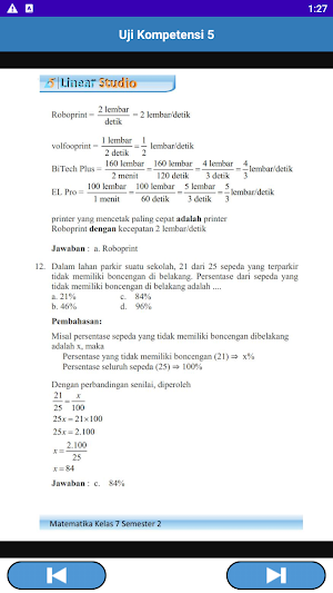 Kunci Jawaban Matematika Kelas 7 Semester 2 Screenshot 3