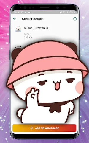 Animated Sugar-Brownie sticker Screenshot 1