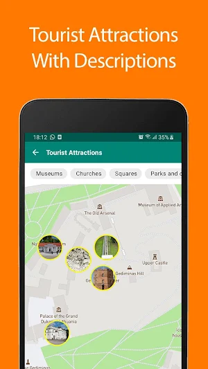 Lithuania Offline Map and Travel Guide Screenshot 0