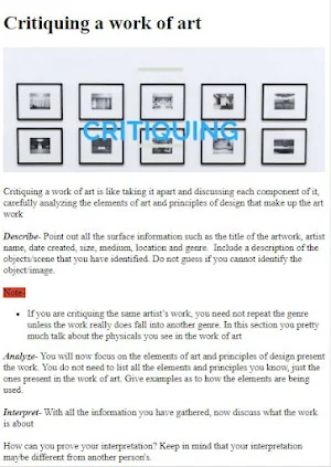 How to Critique Artwork Screenshot 0