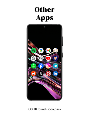 iOS 18 round - icon pack Screenshot 1