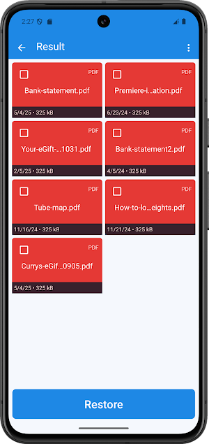 Photo Recovery / Recover PDF Screenshot 2