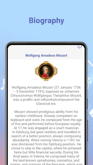 Wolfgang Amadeus Mozart Music Screenshot 2