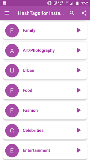 HashTags for Instagram Screenshot 1