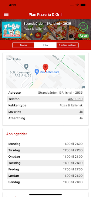 Plan Pizzeria & Grill Screenshot 1