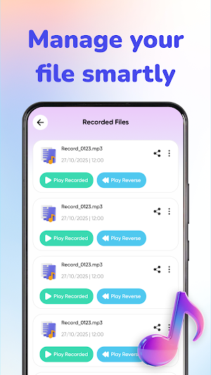 Reverse Audio: Sound Recorder Screenshot 1