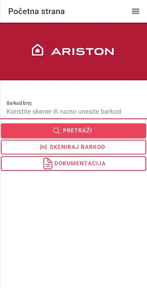 Ariston Professional Servis RS Screenshot 0