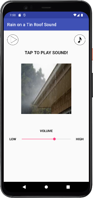 Rain on a Tin Roof Sound Screenshot 3