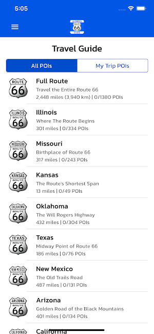 Route 66 Ultimate Guide Screenshot 3