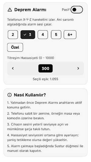 Deprem Gözcüsü Screenshot 1