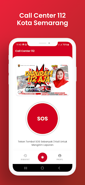 Call Center 112 Kota Semarang Screenshot 0