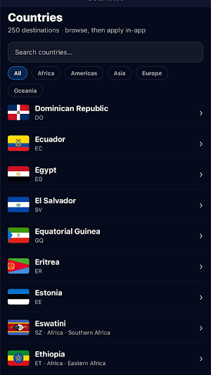 Tripnovac Visa Screenshot 1