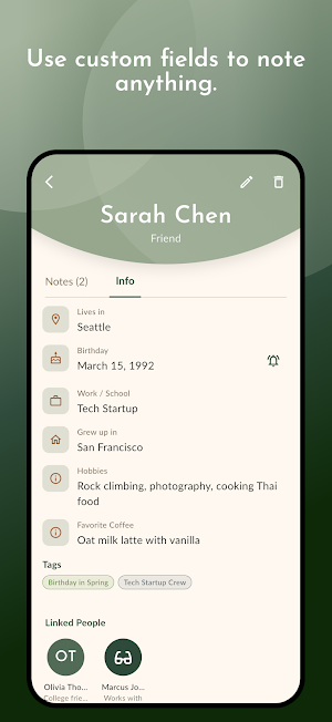 Small Talk Notebook Screenshot 2