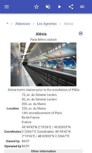 Metro stations in Paris Screenshot 3