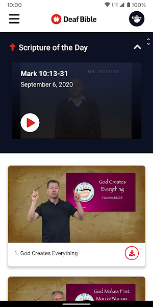 Deaf Bible Screenshot 1