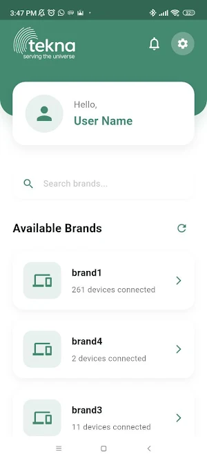 My Tekna IoT Platform Screenshot 2