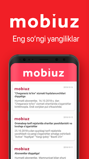 Mobiuz Uzbekistan 2020 (новый) dealer company Screenshot 0