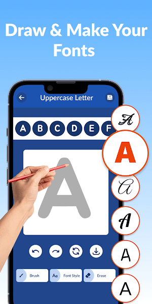 Draw & Make Handwriting Fonts Screenshot 0