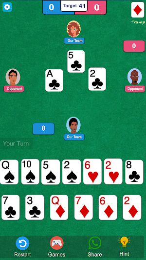 Tarneeb Card Game (طرنيب) Screenshot 0