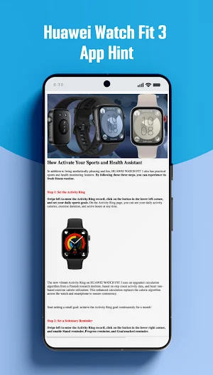 Huawei Watch Fit 3 App Hint Screenshot 3