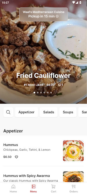 Wael's Mediterranean Cuisine Screenshot 1