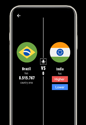 Higher or Lower : all games Screenshot 1