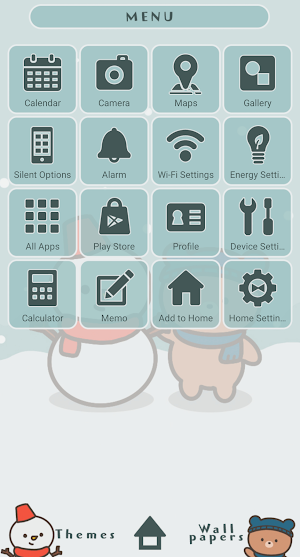 Winter Pals Theme +HOME Screenshot 1