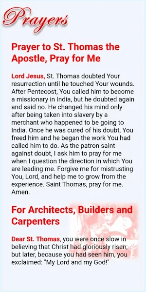 Saint Thomas the Apostle Screenshot 3