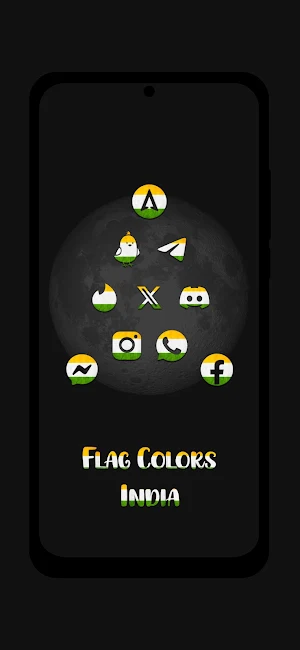 India - Flag Colors Icons Screenshot 2