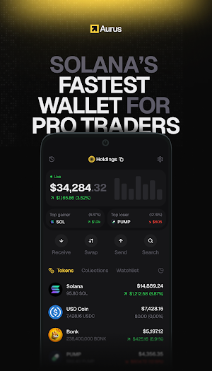Aurus - Solana Trading Wallet Screenshot 0