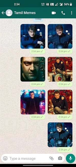 Ajith Valimai Stickers | WAStickerApps Screenshot 0