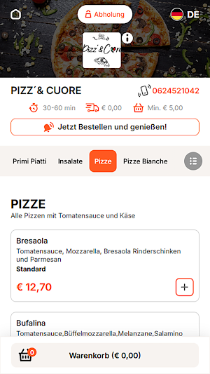 Pizz & Cuore Screenshot 2