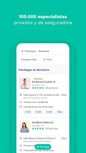 Doctoralia - Encuentra tu médico y reserva cita Screenshot 1