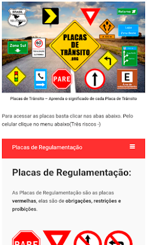 Placas de Trânsito - Quiz - DE Screenshot 0