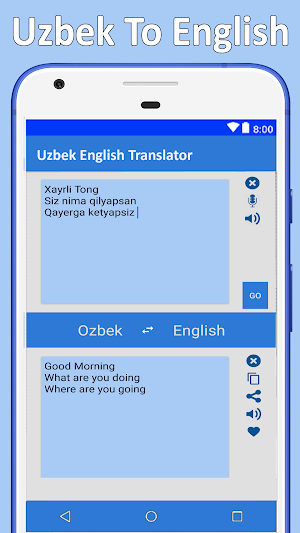 Englishcha O'zbekcha Tarjimon Screenshot 0