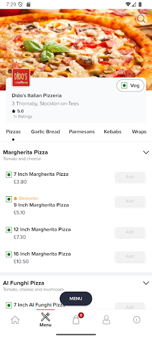 Dido's Italian Pizzeria Screenshot 2