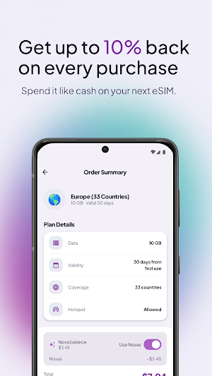 Simnova: eSIM Travel Data Screenshot 2