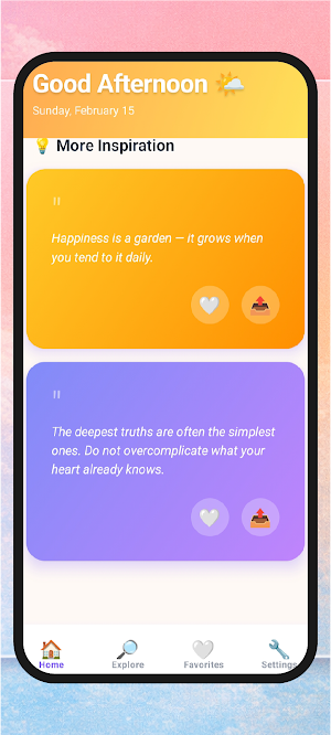 Positive Daily Quotes Screenshot 1