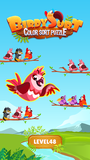Birdy Sort: Color Sort Puzzle Screenshot 0