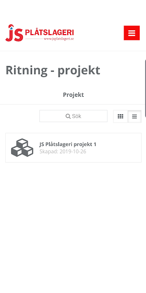 JS Plåtslageri Screenshot 2