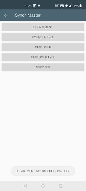Cylinder Management APP Screenshot 2