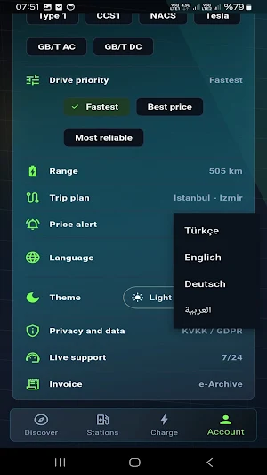 ChargeWise EV Charger Map Screenshot 0