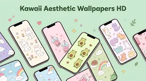 Kawaii aesthetic Wallpaper UHD Screenshot 3