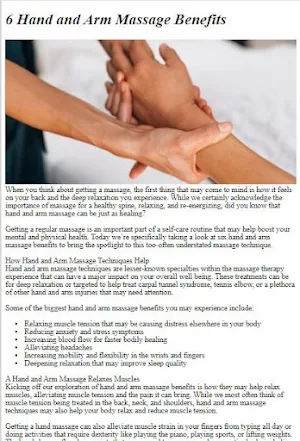 Arm & Hand Massage Tutorial Screenshot 0