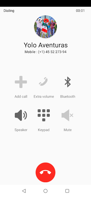 Yolo Aventuras Fake Call Chat Screenshot 2