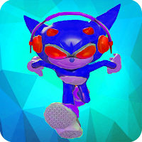 Blue Monster Game Wallpaper