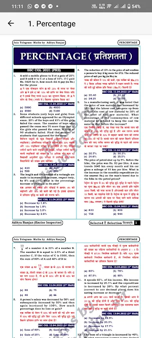 SSC MATH Book By Aditya Sir Screenshot 2