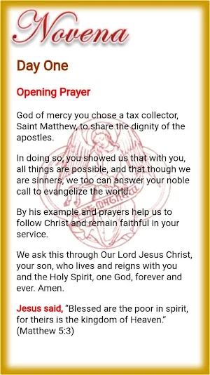 Saint Matthew Devotion Screenshot 1