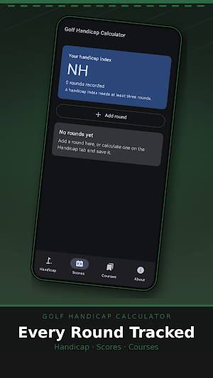 Golf Handicap Calculator Screenshot 1